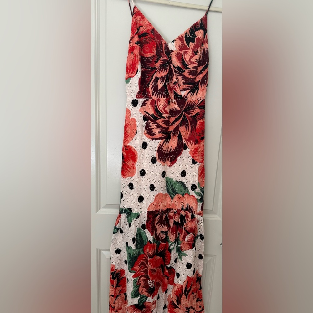 Farm Rio x Anthropologie Riviera Eyelet Dress- Size 6